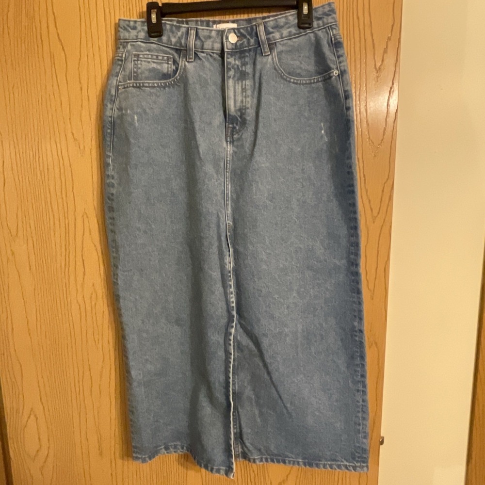 Women's The Drop Denim Skirt Dixon Size Medium Waist: 30"